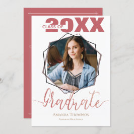 Klasse van 2025 foto afstuderen Party uitnodiging