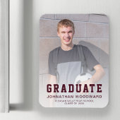 Klasse van 2025 Foto Bourgondië Afstudeerder Aanko Magneet