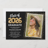 Klasse van 2025 Foto Graduation Party Kaart (Voorkant)