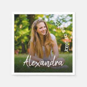 Klasse van 2025 Foto Graduation Party Servet