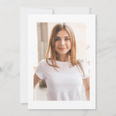 Klasse van 2025 | Foto zwart-wit Afstudeerder Part Kaart (Achterkant)