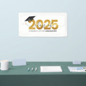 Klasse van 2025 Gefeliciteerd Afgestudeerden Spandoek (Beurs)