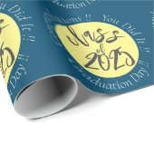 Klasse van 2025 Gefeliciteerd Afstuderen Gift Cadeaupapier (Rol Hoek)