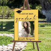 Klasse van 2025 Gele foto Afstuderen Foto Afdruk