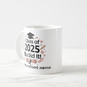 Klasse van 2025 - Gepersonaliseerde Afstuderen Mok (Voorkant links)