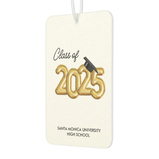 Klasse van 2025 gepersonaliseerde auto luchtverfri luchtverfrisser (Links)