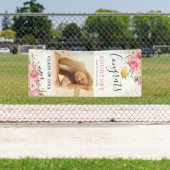 Klasse van 2025 Girly Pink Afstuderen Door Spandoek (Insitu)