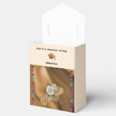 Klasse van 2025, Gold Foil Diploma, Witte Rozen Bedankdoosjes (Geopend)