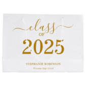 Klasse van 2025 Gold Script-Afstuderen Groot Cadeauzakje (Achterkant)