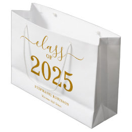 Klasse van 2025 Gold Script-Afstuderen Groot Cadeauzakje
