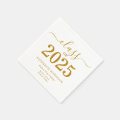 Klasse van 2025 Gold Script College Afstuderen Servet (Hoek)