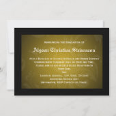 Klasse van 2025 Gold Tassel College Foto Afstudere Kaart (Achterkant)