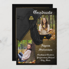 Klasse van 2025 Gold Tassel Waardig Afstuderen Kaart