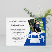 Klasse van 2025 Graduation Cap Folie Invitation Folie Uitnodiging (Staand Voorkant)