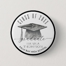 Klasse van 2025 Graduation Party Afstuderen Ronde Button 5,7 Cm