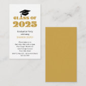 Klasse van 2025 Graduation Party Invitation Invoeg Informatiekaartje (Voorkant / Achterkant)
