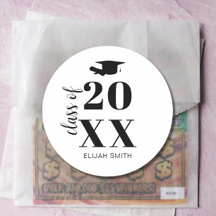 Klasse van 2025 Graduation Party Nieuwe Afstudeerd Ronde Sticker