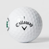 Klasse van 2025 Groen Afstuderen Gift Golfballen (Logo)