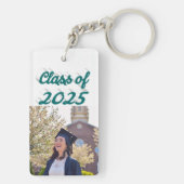 Klasse van 2025 groen script afstuderen foto sleutelhanger (achterkant)