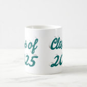 Klasse van 2025 groen script afstuderen koffiemok (Center)