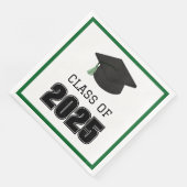 Klasse van 2025 Groen Servet (Hoek)