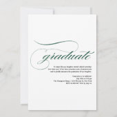 Klasse van 2025 Groene Foto Afstuderen Kaart (Achterkant)