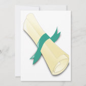 Klasse van 2025 groene typografie afstuderen foto kaart (Achterkant)