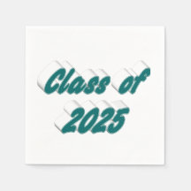 Klasse van 2025 groene typografie afstuderen