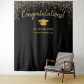 Klasse van 2025 High School Afstuderen Achtergrond Wandkleed (In situ)