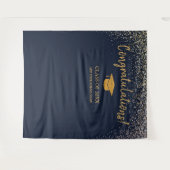 Klasse van 2025 High School Afstuderen Achtergrond Wandkleed (Voorkant (horizontaal))