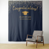 Klasse van 2025 High School Afstuderen Achtergrond Wandkleed (In situ)