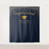 Klasse van 2025 High School Afstuderen Achtergrond Wandkleed (Voorkant)