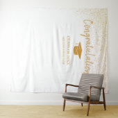 Klasse van 2025 High School Afstuderen Achtergrond Wandkleed (In Situ (horizontaal))