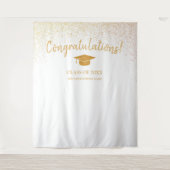 Klasse van 2025 High School Afstuderen Achtergrond Wandkleed (Voorkant)