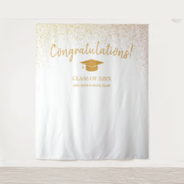 Klasse van 2025 High School Afstuderen Achtergrond Wandkleed