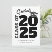 Klasse van 2025 High School Afstuderen Foto Aankondiging (Staand voorkant)