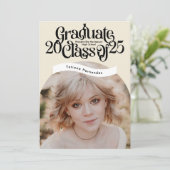 Klasse van 2025 High School Afstuderen Kaart (Staand voorkant)
