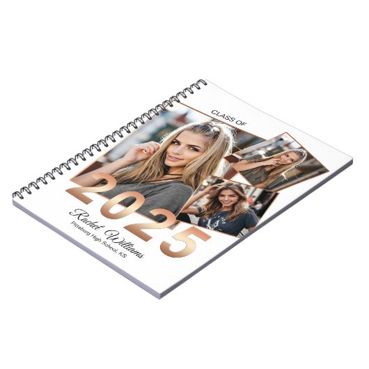 Klasse van 2025 High School Afstuderen Notitieboek (Linkerzijde)