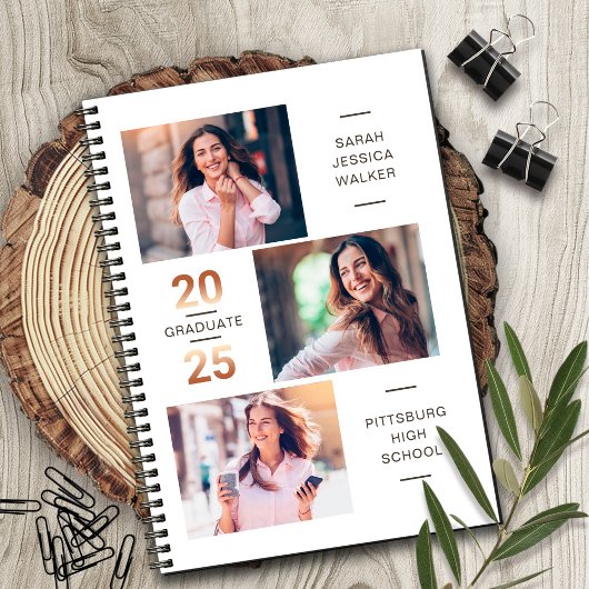 Klasse van 2025 High School Afstuderen Notitieboek