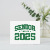 Klasse van 2025 High School Afstuderen Senior 2025 Briefkaart (Staand voorkant)