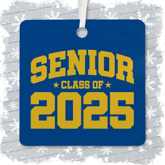 Klasse van 2025 High School Afstuderen Senior 2025 Metalen Ornament