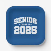 Klasse van 2025 High School Afstuderen Senior 2025 Papieren Bordje (Voorkant)