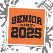 Klasse van 2025 High School Afstuderen Senior 2025 Servet