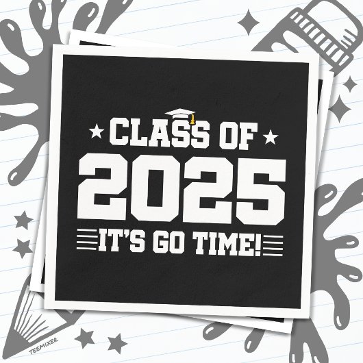 Klasse van 2025 High School Afstuderen Senior 2025 Servet