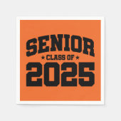 Klasse van 2025 High School Afstuderen Senior 2025 Servet (Voorkant)