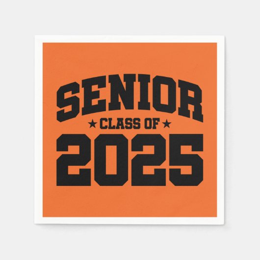 Klasse van 2025 High School Afstuderen Senior 2025 Servet (Voorkant)