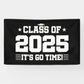 Klasse van 2025 High School Afstuderen Senior 2025 Spandoek (Horizontaal)