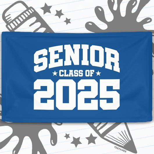 Klasse van 2025 High School Afstuderen Senior 2025 Spandoek