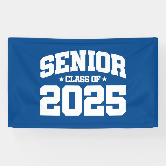 Klasse van 2025 High School Afstuderen Senior 2025 Spandoek (Horizontaal)