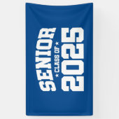 Klasse van 2025 High School Afstuderen Senior 2025 Spandoek (Verticaal)